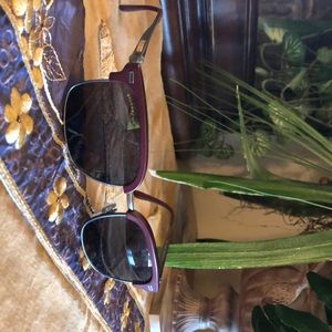Bvlgari (Bulgari) Maroon Sunglasses